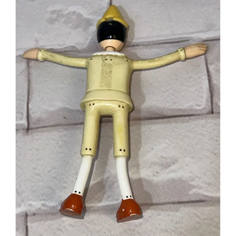 Vintage 2002 McDonalds Pinocchio‎ and The Cat Bendy Figures Miramax Toy Set